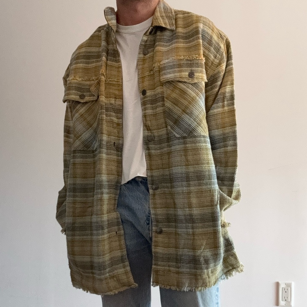 Free People Oversized Plaid Jacket